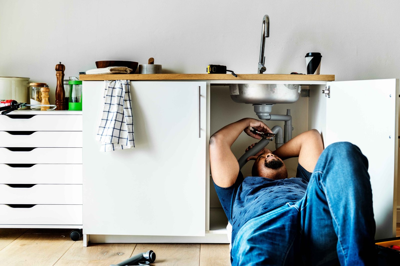 plumber man fixing