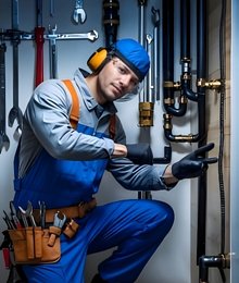 blue plumber